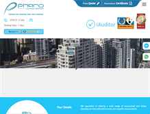 Tablet Screenshot of pharocleaning.com.au
